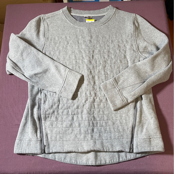 Lululemon Fleece Be True Crew Heathered Medium Grey - Size 12 Pocket - Picture 4 of 11